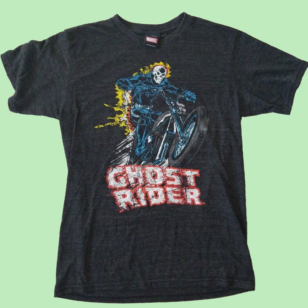 Marvel Ghost Rider Comic Graphic Tee SM Small